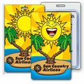 Luggage Tag - 3D Lenticular Sunshine Palm Tree Stock Image (Blank)